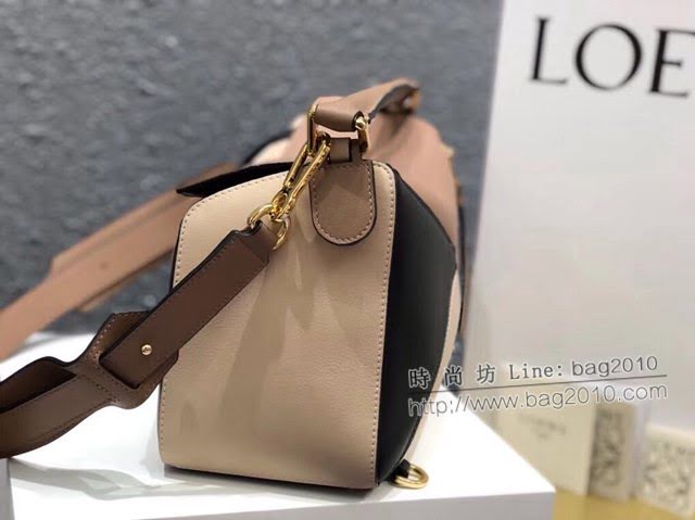 LOEWE經典爆款包包 羅意威Puzzle幾何中號拼接手提斜挎包 10171  tcl1040